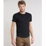 Camiseta-Masculina-Slim-Fit-Canelada-Manga-Curta-Gola-Careca-Preta-9410885-Preto_1