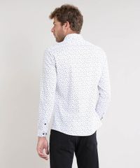 Camisa-Masculina-Slim-Estampada-Mini-Print-Manga-Longa-Branca-9477774-Branco_2