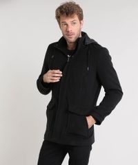 Casaco-Masculino-Longo-com-Bolsos-e-Capuz-Removivel-Preto-9351823-Preto_1