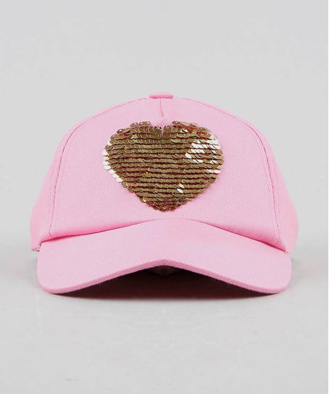 Bone-Infantil-Aba-Curva-Coracao-com-Paete-Dupla-Face-Rosa-9465576-Rosa_1