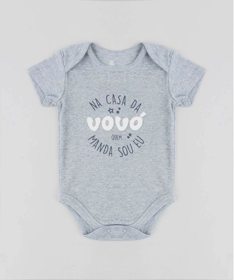 Body-Infantil--Na-Casa-da-Vovo-Quem-Manda-Sou-Eu--Manga-Curta-Decote-Redondo-Cinza-Mescla-9208140-Cinza_Mescla_1