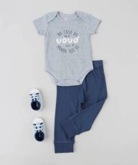 Body-Infantil--Na-Casa-da-Vovo-Quem-Manda-Sou-Eu--Manga-Curta-Decote-Redondo-Cinza-Mescla-9208140-Cinza_Mescla_3