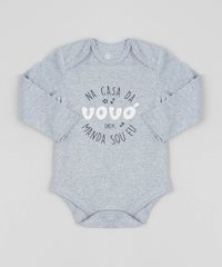 Body-Infantil--Na-Casa-da-Vovo-Quem-Manda-Sou-Eu--Manga-Longa-Decote-Redondo-Cinza-Mescla-9208144-Cinza_Mescla_1