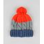 Gorro-Infantil-em-Trico-com-Listras-e-Pompom-Laranja-9360562-Laranja_1