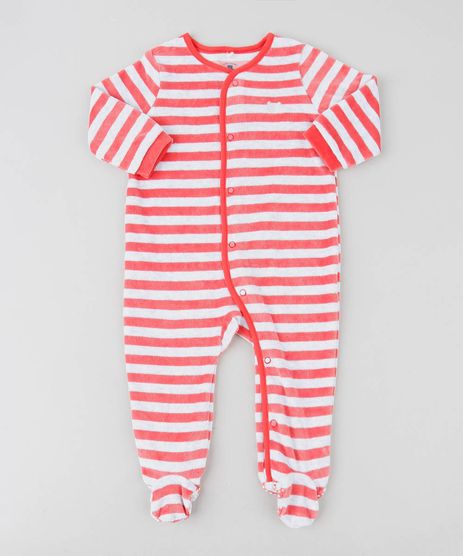 Macacao-Infantil-Listrado-em-Plush-Manga-Longa-Cinza-Mescla-Claro-9195558-Cinza_Mescla_Claro_1