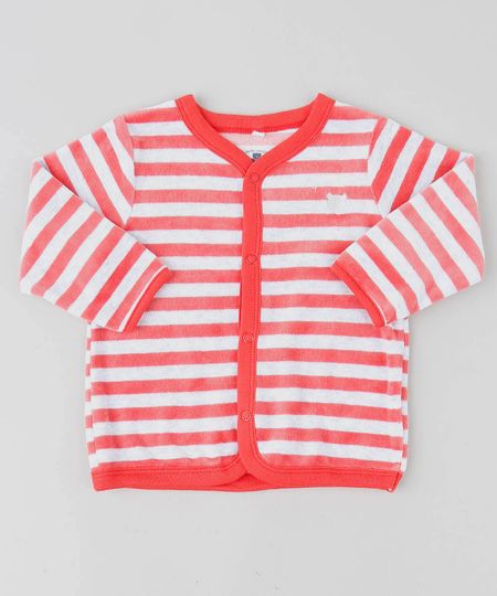 Cardigan-Infantil-Listrado-em-Plush-Cinza-Mescla-Claro-9195556-Cinza_Mescla_Claro_1