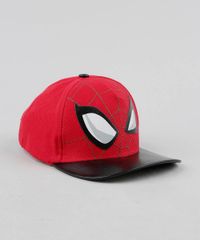 Bone-Infantil-Aba-Reta-Homem-Aranha-Vermelho-9438461-Vermelho_2