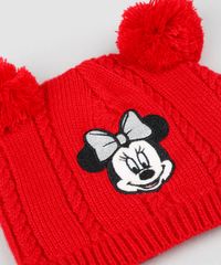 Kit-de-Gorro-Infantil-Minnie-com-Pompom---Luva-em-Trico-Vermelho-9361078-Vermelho_3