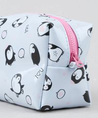 Necessaire-Feminina-Estampada-Pinguins-Azul-Claro-9492781-Azul_Claro_3