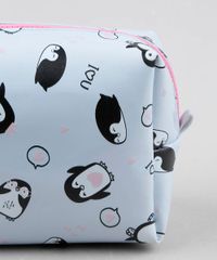 Necessaire-Feminina-Estampada-Pinguins-Azul-Claro-9492781-Azul_Claro_4