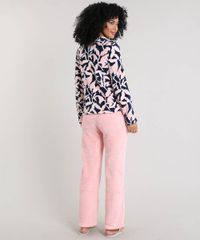 Pijama-Feminino-em-Plush-Estampado-de-Folhagem-Rosa-Claro-9371916-Rosa_Claro_2