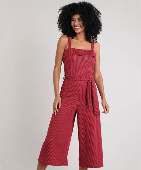 Macacao-Feminino-Pantacourt-Listrado-Vermelho-9444547-Vermelho_1