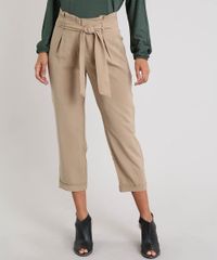 Calca-Feminina-Pantacourt-Clochard-Kaki-9425442-Kaki_1