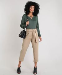 Calca-Feminina-Pantacourt-Clochard-Kaki-9425442-Kaki_3