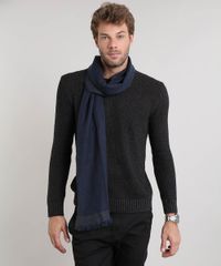 Cachecol-Masculino-em-Trico-com-Listras-Azul-Marinho-9363310-Azul_Marinho_2 Cachecol-Masculino-em-Trico-com-Listras-Azul-Marinho-9363310-Azul_Marinho_2