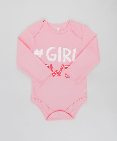 Body-Infantil---Girl-Power--Manga-Longa-Decote-Redondo-Rosa-9208117-Rosa_1
