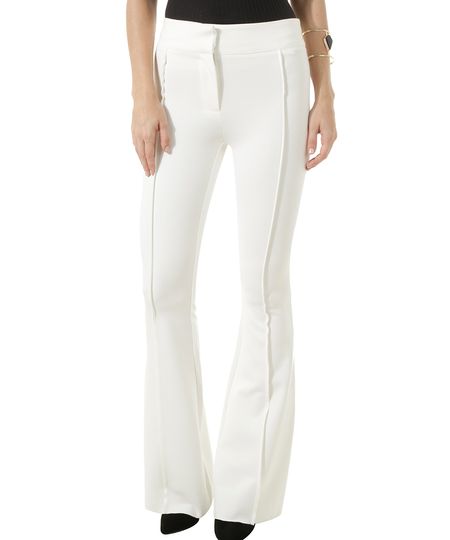 Calca-Flare-Iodice-Off-White-8357072-Off_White_1 Calca-Flare-Iodice-Off-White-8357072-Off_White_1