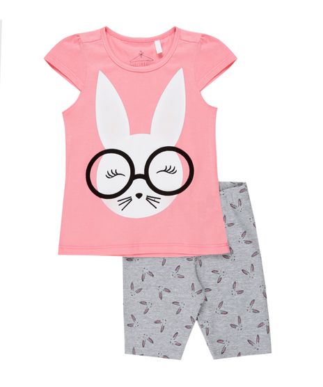 Conjunto-de-Blusa-Rosa---Bermuda-Cinza-Mescla-8370258-Cinza_Mescla_1
