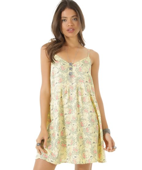 Vestido-Estampado-Floral-Amarelo-Claro-8358334-Amarelo_Claro_1