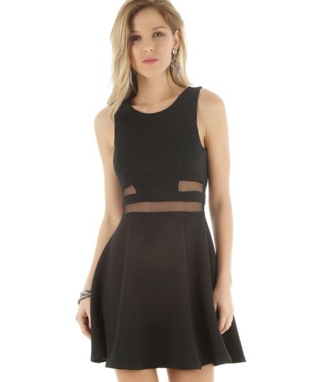 Vestido-Texturizado-com-Transparencia-Preto-8467477-Preto_1 Vestido-Texturizado-com-Transparencia-Preto-8467477-Preto_1