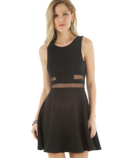 Vestido-Texturizado-com-Transparencia-Preto-8467477-Preto_1