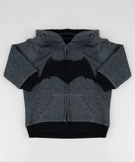 Blusao-Infantil-Batman-com-Capuz-em-Moletom-Cinza-Mescla-Escuro-9336111-Cinza_Mescla_Escuro_1