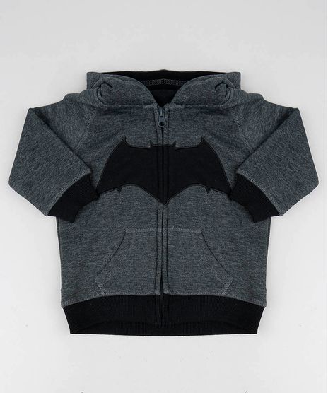 Blusao-Infantil-Batman-com-Capuz-em-Moletom-Cinza-Mescla-Escuro-9336111-Cinza_Mescla_Escuro_1