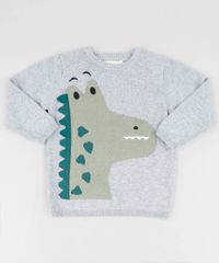 Sueter-Infantil-Jacare-em-Trico-Cinza-Mescla-9358478-Cinza_Mescla_1