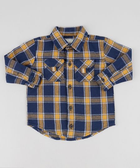 Camisa-Infantil-Estampada-Xadrez-com-Bolsos-Manga-Longa-Azul-Marinho-9460356-Azul_Marinho_1 Camisa-Infantil-Estampada-Xadrez-com-Bolsos-Manga-Longa-Azul-Marinho-9460356-Azul_Marinho_1