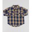 Camisa-Infantil-Estampada-Xadrez-com-Bolsos-Manga-Longa-Azul-Marinho-9460356-Azul_Marinho_1