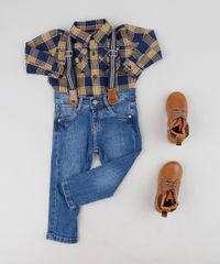 Camisa-Infantil-Estampada-Xadrez-com-Bolsos-Manga-Longa-Azul-Marinho-9460356-Azul_Marinho_3