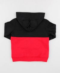 Blusao-Infantil-Mickey-com-Capuz-em-Moletom-Preto-9336129-Preto_2
