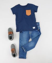Camiseta-Infantil-com-Bolso-em-Suede-Manga-Curta-Gola-Careca-Azul-Marinho-9451790-Azul_Marinho_3