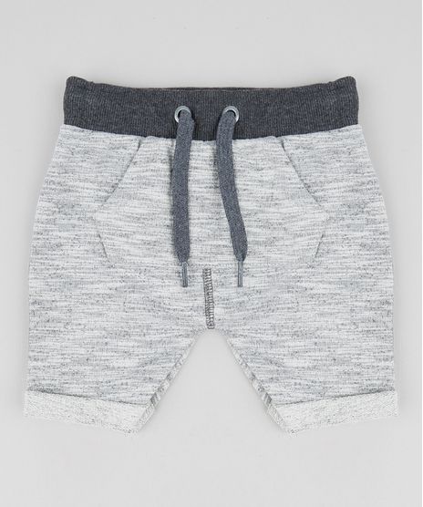 Bermuda-Infantil-Saruel-em-Moletom-Cinza-Mescla-Claro-9449917-Cinza_Mescla_Claro_1
