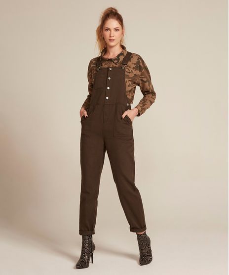 Macacao-de-Sarja-Feminino-com-Botoes-Verde-Militar-9534872-Verde_Militar_1