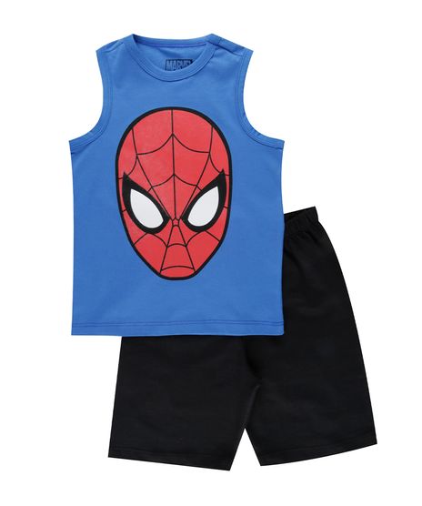 Conjunto-de-Regata-Azul---Bermuda-Homem-Aranha-Preta-8484362-Preto_1