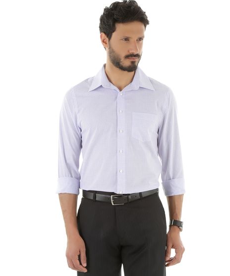 Camisa-Social-Comfort-Xadrez-Lilas-8303922-Lilas_1