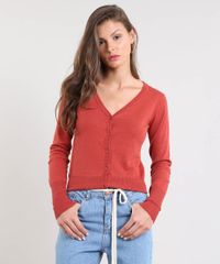 Cardigan-Feminino-Basico-em-Trico-Decote-V-Cobre-9325341-Cobre_1