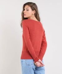 Cardigan-Feminino-Basico-em-Trico-Decote-V-Cobre-9325341-Cobre_2