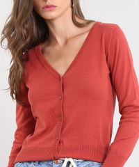 Cardigan-Feminino-Basico-em-Trico-Decote-V-Cobre-9325341-Cobre_4