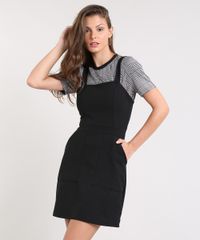 Vestido-Feminino-Curto-com-Bolsos-Alca-Media-Preto-9510204-Preto_1