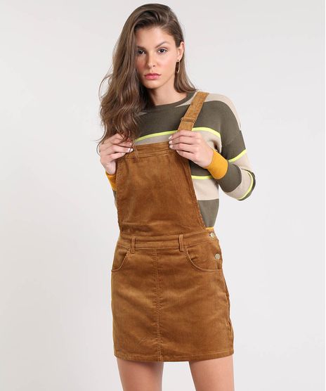 Salopete-Feminina-em-Veludo-Cotele-com-Bolsos-Caramelo-9368879-Caramelo_1
