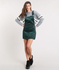 Salopete-Feminina-em-Veludo-Cotele-com-Bolsos-Verde-Escuro-9368879-Verde_Escuro_3
