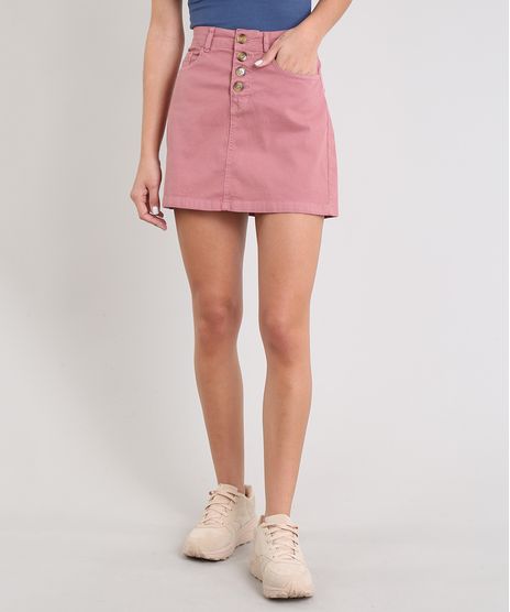 Saia-Feminina-Evase-Canelada-Rosa-9537864-Rosa_1