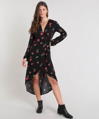 Vestido-Feminino-Midi-Envelope-Estampado-Floral-Manga-Longa-Preto-9440643-Preto_1