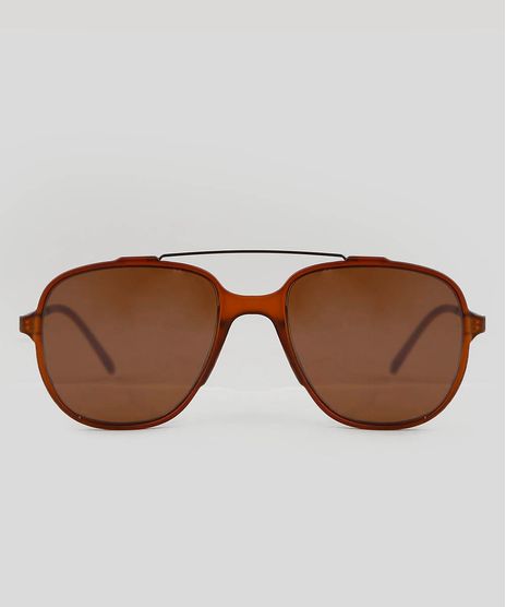 Oculos-de-Sol-Aviador-Unissex-Oneself-Marrom-9553918-Marrom_1