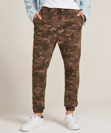 Calca-Jogger-Skinny-Masculina-Estampada-Camuflada-com-Bolsos-Marrom-9367325-Marrom_1 Calca-Jogger-Skinny-Masculina-Estampada-Camuflada-com-Bolsos-Marrom-9367325-Marrom_1