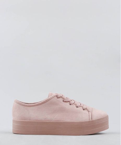 Tenis-Feminino-Moleca-Flat-Form-em-Suede-Rose-9272376-Rose_1