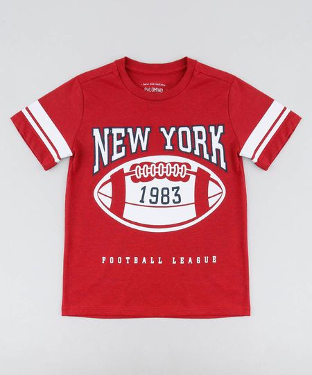 Camiseta-Infantil-com-Estampa-e-Bordado--New-York--Manga-Curta-Gola-Careca-Vermelha-9439184-Vermelho_1