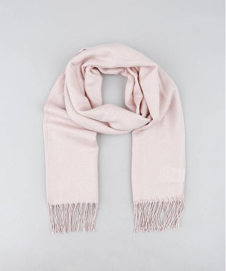 Cachecol-Feminino-com-Franjas-Rosa-Claro-9398088-Rosa_Claro_1